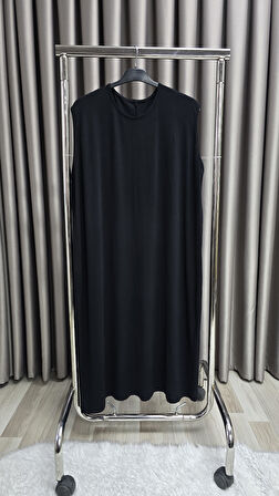 Kadın Tesettür Giyim Uzun Kurtarıcı İçlik Elbise 