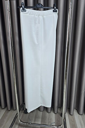 Kadın Giyim Büyük Beden Bol Paça Scuba Pantolon 