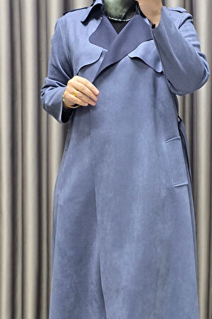 Kadın Tesettür Giyim Büyük Beden Süet Kap 