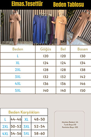 Kadın Tesettür Giyim Büyük Beden Mihra Pantolonlu İkili Takım 