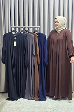 Kadın Tesettür Giyim Büyük Beden Endonezya Krebi Robalı Ferace 