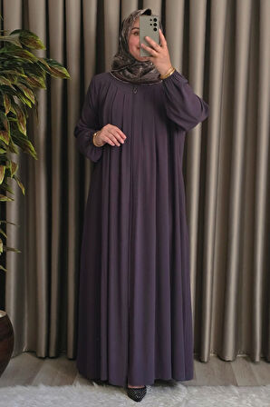 Kadın Tesettür Giyim Büyük Beden Endonezya Krebi Robalı Ferace 