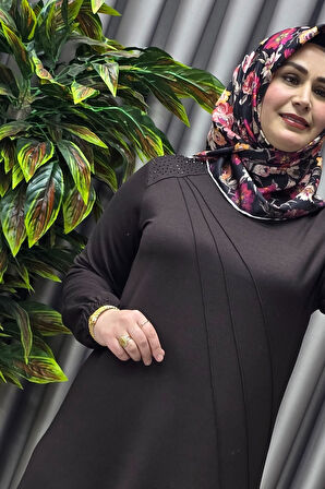 Kadın Tesettür Giyim Büyük Beden Şeyda Elbise 