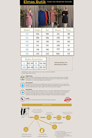 Kadın Tesettür Giyim Büyük Beden Suyolu Taşlı Gömlek 