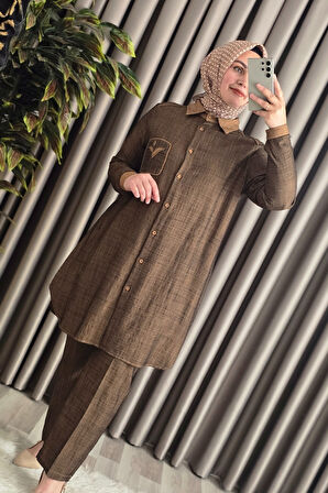 Kadın Giyim Büyük Beden Taş İşlemeli Takım 