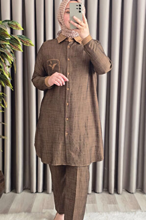 Kadın Giyim Büyük Beden Taş İşlemeli Takım 