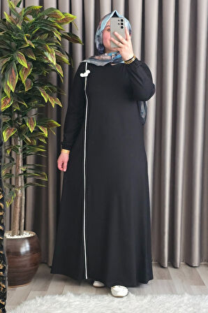 Kadın Tesettür Giyim Büyük Beden Şuğra Çiçekli Elbise 