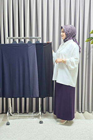 Kadın Giyim Krep Kalem Etek 