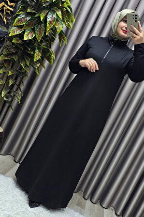 Kadın Giyim Kristal Fermuarlı Elbise 