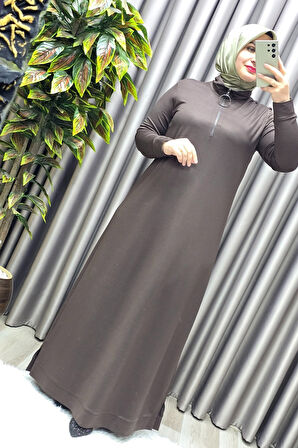 Kadın Giyim Kristal Fermuarlı Elbise 