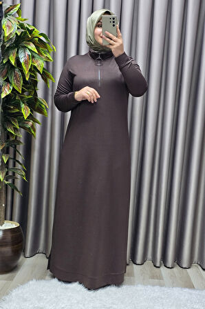 Kadın Giyim Kristal Fermuarlı Elbise 