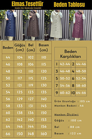 Kadın Giyim Büyük Beden Kapşonlu Astarlı Kare Desen Yelek 