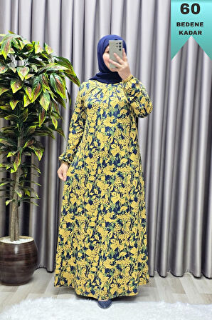 Kadın Giyim Büyük Beden Nostaljik Kristal Büzgülü Elbise 