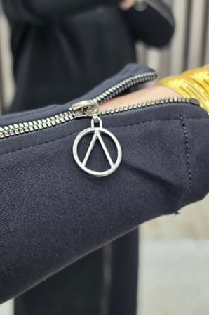 Kadın Giyim Büyük Beden Modal Kolları Fermuar Detaylı İkili Etekli Takım 