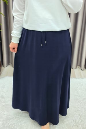 Kadın Giyim Büyük Beden Bağcıklı Mevlana Spor Etek 