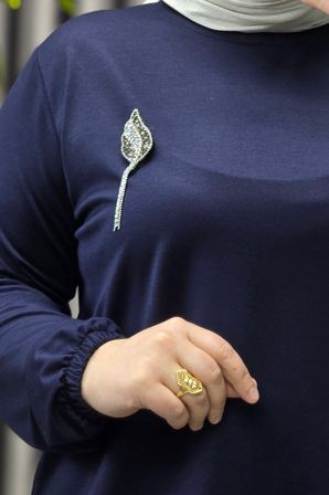 Kadın Giyim Büyük Beden Kristal Bronşlu Spor Etekli Takım 