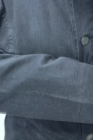 Kadın Giyim Büyük Beden Kapşonlu Düğmeli Tam Boy Kot Elbise 