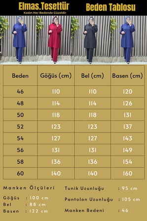 Kadın Giyim Büyük Beden Çiçekli İnci Boncuklu Krep Kumaş İkili Takım 
