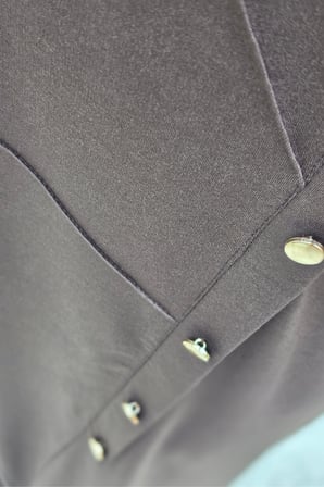 Kadın Giyim Büyük Beden Çimalı Çapraz Düğmeli Kristal Elbise 