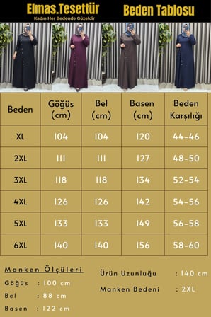 Kadın Giyim Büyük Beden Çimalı Çapraz Düğmeli Kristal Elbise 
