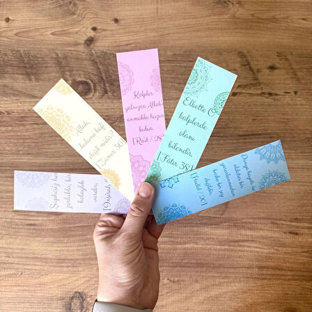 5 Adet Ayetler Kitap Ayracı (155x45 mm)