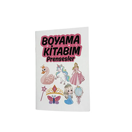 Prensesler Temalı Boyama Kitabı (210x145 mm)