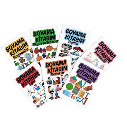 Meyve Sebze Temalı Boyama Kitabı (210x145 mm)