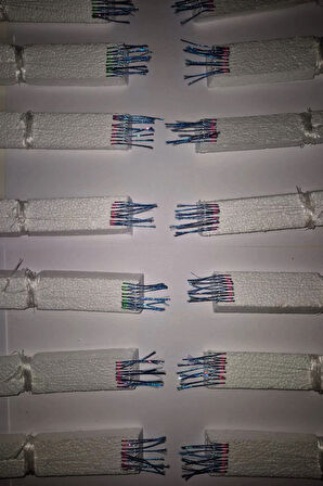 Eagenset Çapari İstavrit Çaparisi, 30x12 Beden, Mavi - Fuşya Sim, 11 No Beyaz İğne, 10 İğneli, 2li Paket