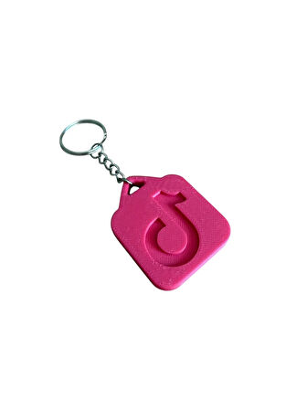 NFC Anahtarlık - Tiktok Anahtarlık Pembe (4 cm)