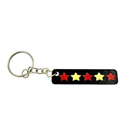 5 Yıldız Anahtarlık - Taraftar Anahtarlık - Araba Anahtarlığı (7 cm)