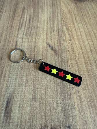 5 Yıldız Anahtarlık - Taraftar Anahtarlık - Araba Anahtarlığı (7 cm)