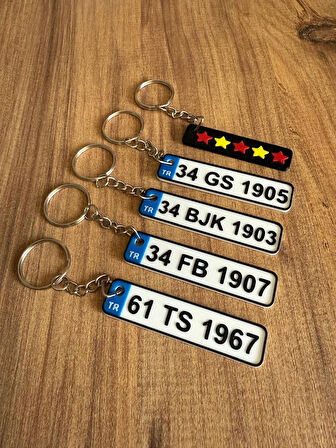 5 Yıldız Anahtarlık - Taraftar Anahtarlık - Araba Anahtarlığı (7 cm)