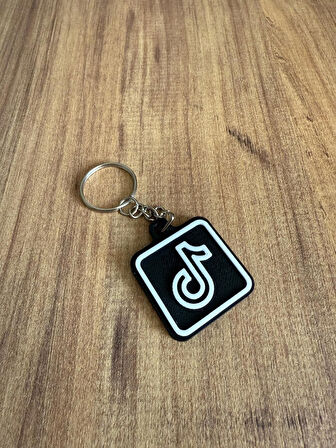 NFC Anahtarlık - Tiktok Anahtarlık Siyah Model 2 (3,5 cm)