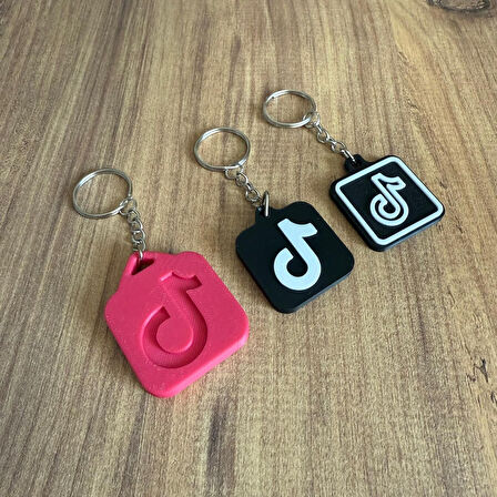 NFC Anahtarlık - Tiktok Anahtarlık Siyah Model 2 (3,5 cm)