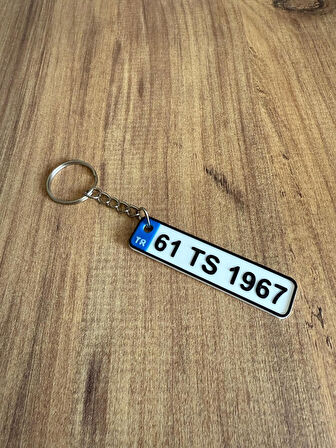 Plaka Anahtarlık - Taraftar Anahtarlık - Araba Anahtarlığı Model 4 (7 cm)