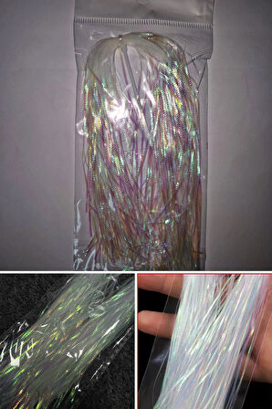 Eagenset Çapari Poşet Sim Beyaz Moraran Gizli Mor Balık Sırtı Kırçıl 1 mm 35 Metre