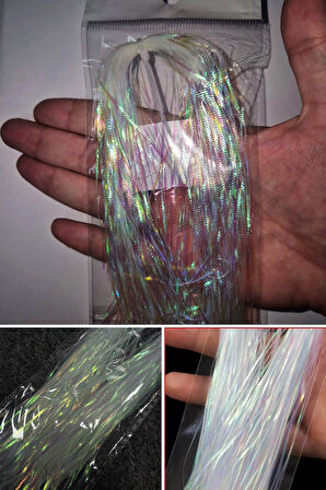 Eagenset Çapari Poşet Sim Beyaz Moraran Gizli Mor Balık Sırtı Kırçıl 1 mm 35 Metre