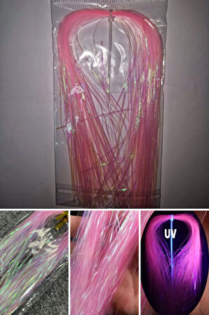Eagenset Çapari Poşet Sim Ultraviyole Uv Neon Açık Pembe Balık Sırtı Kırçıl 1 mm 35 Metre