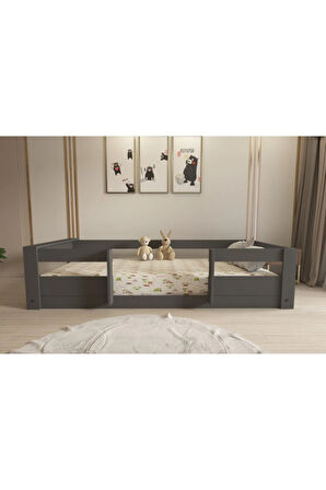 Montessori 90x190 Yatak Uyumlu Karyola M7-4