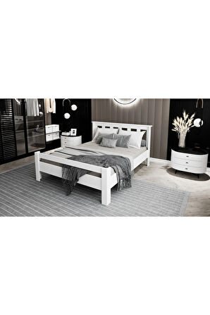 Still 160x200 Yatak Uyumlu Çift Kişilik Mdf Beyaz Karyola