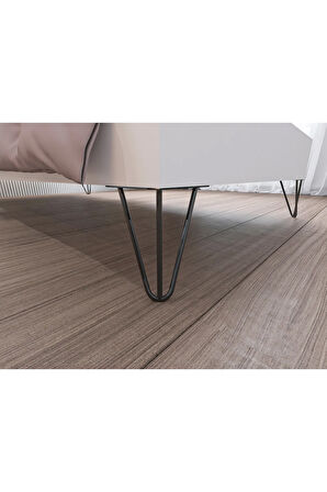 YENİ STİLL 90x190 Yatak Uyumlu Mdf Beyaz Tek Kişilik Karyola