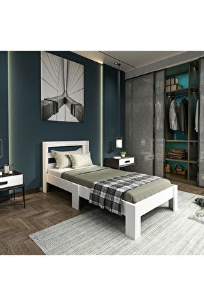 Wizy 90x190 Yatak Uyumlu Beyaz Mdf Karyola