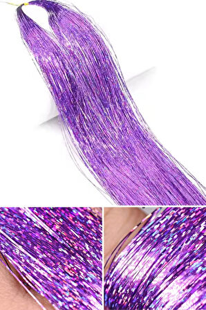 Eagenset Çapari Simi Lazer Hologram Lila Açık Mor Poşet Sim 36 Metre