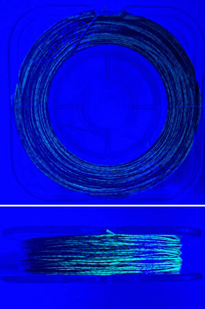 Eagenset Hazır Çapari Kombini Boru Sim Ultraviyole Uv Neon Koyu Yeşil Makarada