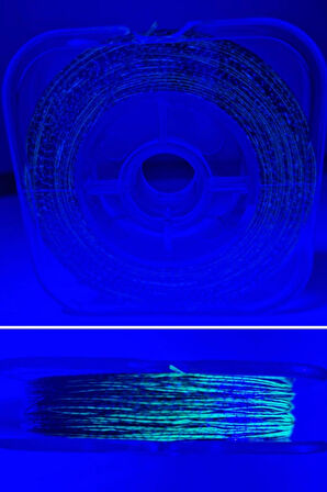 Eagenset Hazır Çapari Kombini Boru Sim Ultraviyole Uv Neon Koyu Yeşil Makarada