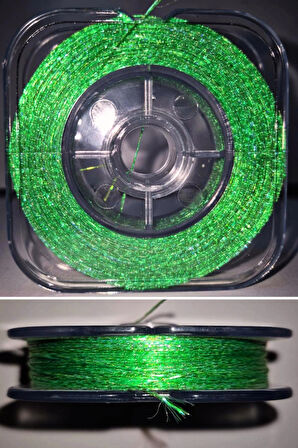 Eagenset Hazır Çapari Kombini Boru Sim Ultraviyole Uv Neon Açık Yeşil Makarada