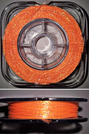 Eagenset Hazır Çapari Kombini Boru Sim Ultraviyole Uv Neon Turuncu Makarada