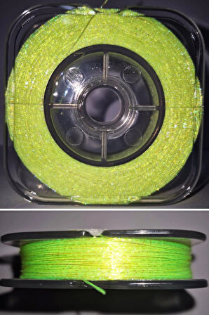 Eagenset Hazır Çapari Kombini Boru Sim Ultraviyole Uv Neon Sarı Makarada