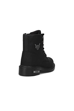CİPELA Darkworld Harley Modeli Kışlık Kauçuk Taban Bot Unisex Postal Bot Siyah