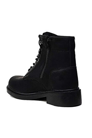 CİPELA Darkworld Harley Modeli Kışlık Kauçuk Taban Bot Unisex Postal Bot Siyah